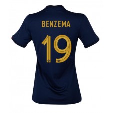 Frankrike Karim Benzema #19 Hemmatröja Dam VM 2022 Korta ärmar